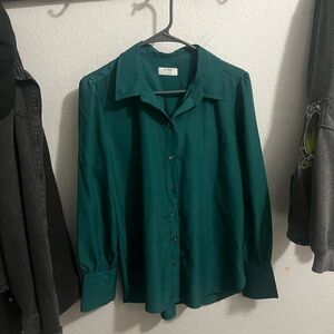 UNTUCKit Teal Button-Up Shirt